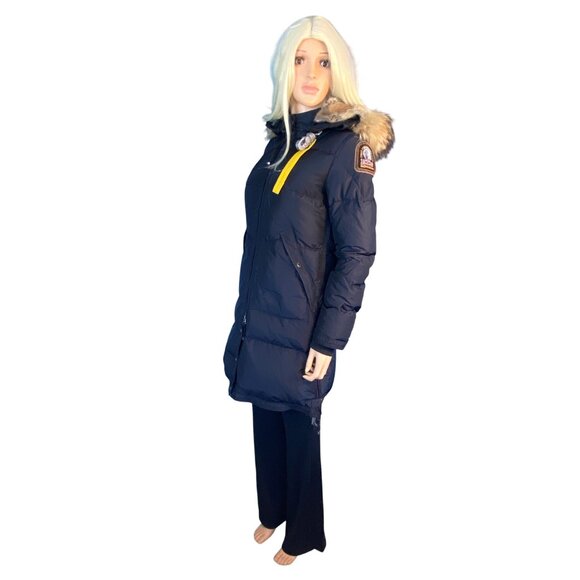 Parajumpers Women's S Long Bear Navy Blue Down Insulated Jacket Arctic Parka \* - Picture 16 of 17